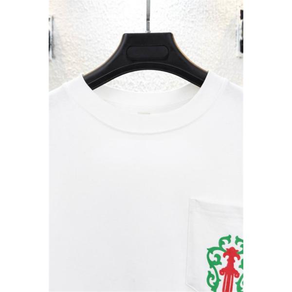 CHROME HEARTS 偽物 トレンド感 溢れる カジュアルモダン 長袖Tシャツ カラーロゴアクセント クロムハーツ