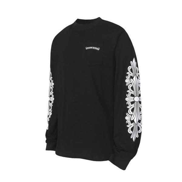 クロムハーツ 偽物 ダイナミック クールスタイル 長袖Tシャツ ASPENロゴデザイン CHROME HEARTS