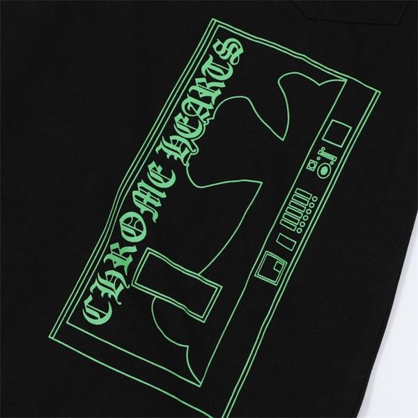 クロムハーツ 偽物 フレッシュ グラフィカル 長袖Tシャツ Aoyamaロゴプリント CHROME HEARTS