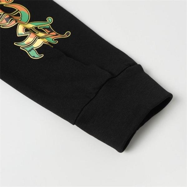 CHROME HEARTS コピー エネルギッシュ ポップアート風 長袖Tシャツ マルチカラーロゴ クロムハーツ