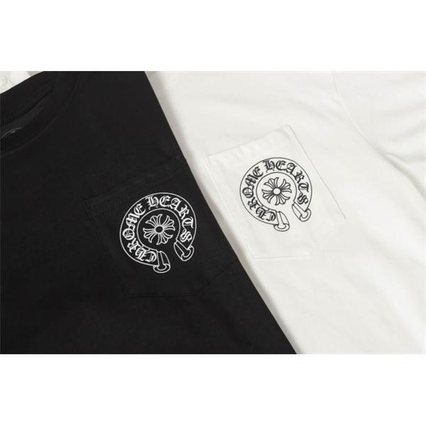 クロムハーツ コピー コンテンポラリー ミックスカラーデザイン 長袖Tシャツ サイドグラフィック CHROME HEARTS