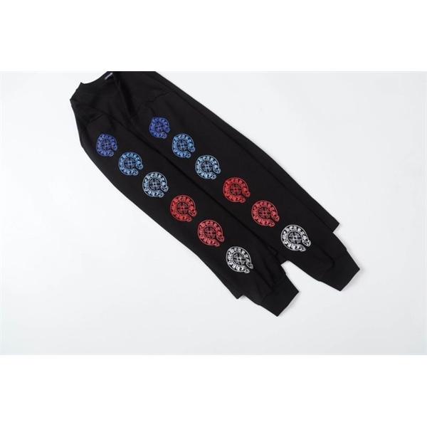 クロムハーツ コピー コンテンポラリー ミックスカラーデザイン 長袖Tシャツ サイドグラフィック CHROME HEARTS