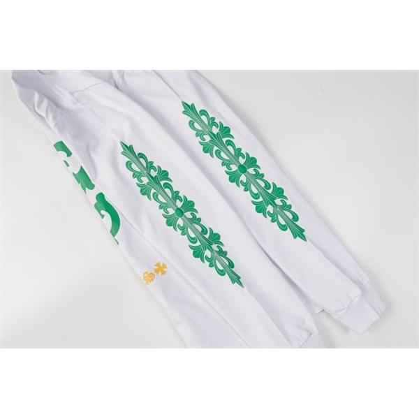 クロムハーツ スーパーコピー ボタニカルアート テイスト 長袖Tシャツ ロサンゼルスロゴデザイン CHROME HEARTS