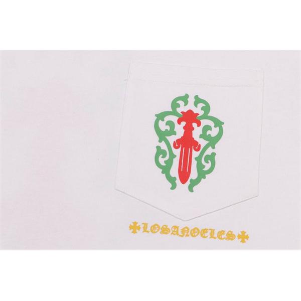 クロムハーツ スーパーコピー ボタニカルアート テイスト 長袖Tシャツ ロサンゼルスロゴデザイン CHROME HEARTS