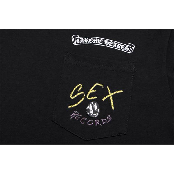 CHROME HEARTS コピー アクティブグラフィック ブラック長袖Tシャツ STAY FASTロゴデザイン クロムハーツ