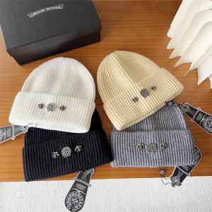 CHROME HEARTS スーパーコピー ソフトエレガント ニットキャップ メタルモチーフ付き クロムハーツ