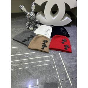 クロムハーツ 偽物 エネルギッシュ カラークロス ニットキャップ ストリートスタイル CHROME HEARTS