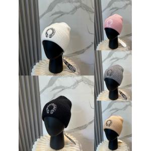 CHROME HEARTS 偽物 ホースシューロゴ ニットキャップ 定番アイコンデザイン クロムハーツ