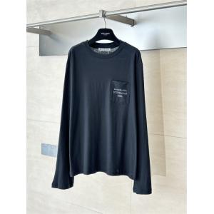 Acne Studios アクネ ストゥディオズ 激安 25FW リネンコットン長袖Tシャツ メンズ レディース ユニセックス 高級混紡素材 北欧デザイン