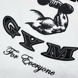 Acne Studios アクネ ストゥディオズ コピー 激安 25FW ロゴ刺繍フェイクレイヤード長袖Tシャツ メンズ レディース ホワイト＆グリーン