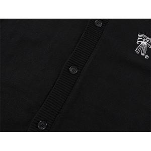 Acne Studios アクネ ストゥディオズ コピー 激安 25FW カシミヤカーディガン メンズ レディース 蝶刺繍 ブラック 高級ニット