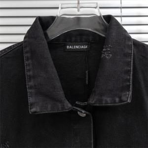 バレンシアガ スーパーコピー デニムジャケット シンプル 高品質 ヴィンテージ風 長袖 ジージャン BALENCIAGA