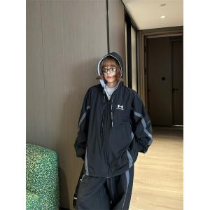 BALENCIAGA コピー フード付きジャケット リフレクティブライン スポーツ カジュアル バレンシアガ