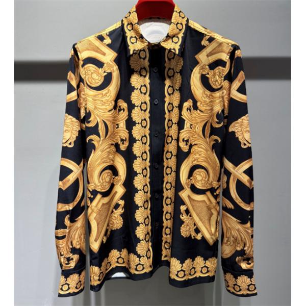 ヴェルサーチ長袖シャツコピー アイテム VERSACE 秋冬らしいカジュアルな雰囲気を持つ_ブランド コピー 激安(日本最大級)