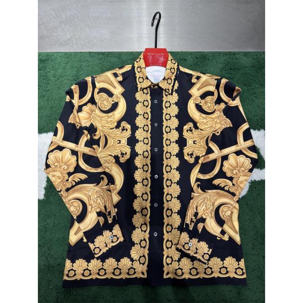 ヴェルサーチ長袖シャツコピー アイテム VERSACE 秋冬らしいカジュアルな雰囲気を持つ_ブランド コピー 激安(日本最大級)