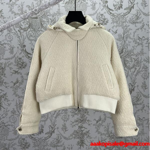 レディース ボアフリース ショート丈 ジャケット 可愛い 防寒 人気 モンクレール MONCLER コピー