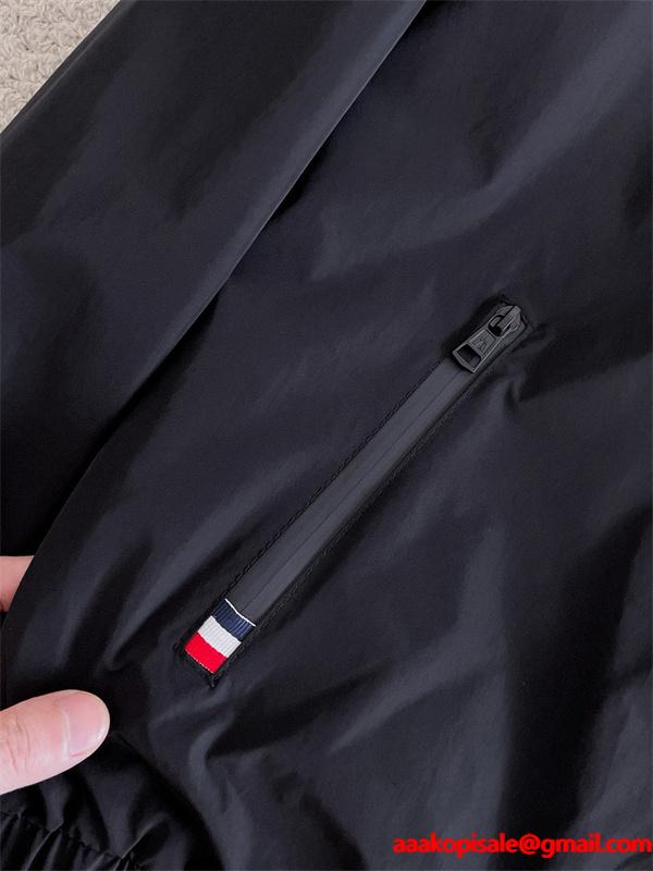 ウインドブレーカー メンズ トリコロールロゴ 撥水 ナイロンパーカー モンクレール MONCLER 偽物