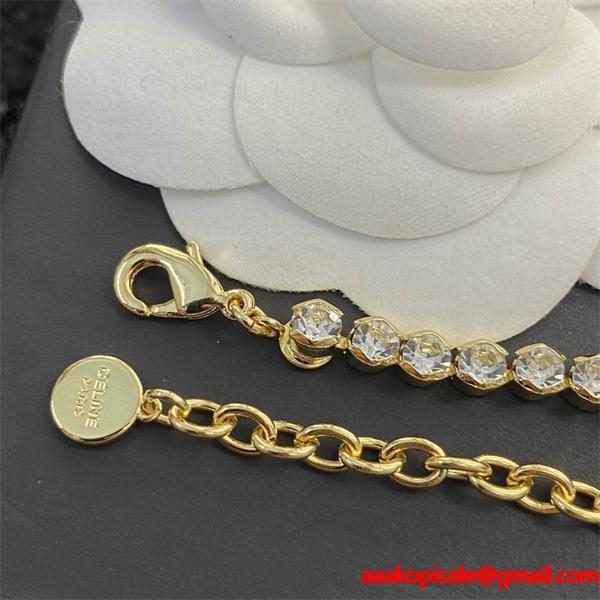 セリーヌ Celine 2025秋冬新作 ハートチャーム ラインストーン ネックレス スーパーコピー