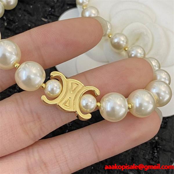 セリーヌ Celine 2025新作 ゴールドプレート クラシックチェーン ネックレス 偽物