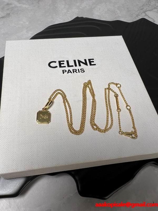 Celine 2025秋冬 トリオンフ パズルチャーム ネックレス 激安 セリーヌコピー 季節限定モデル