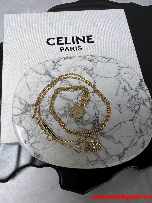 Celine 2025秋冬 トリオンフ パズルチャーム ネックレス 激安 セリーヌコピー 季節限定モデル
