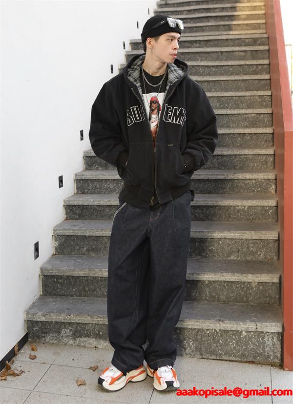 Supreme シュプリーム コピー ライトブルー 2025秋冬 ヴィンテージ風 デニムパーカー