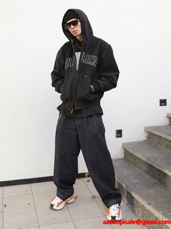 Supreme シュプリーム コピー ライトブルー 2025秋冬 ヴィンテージ風 デニムパーカー