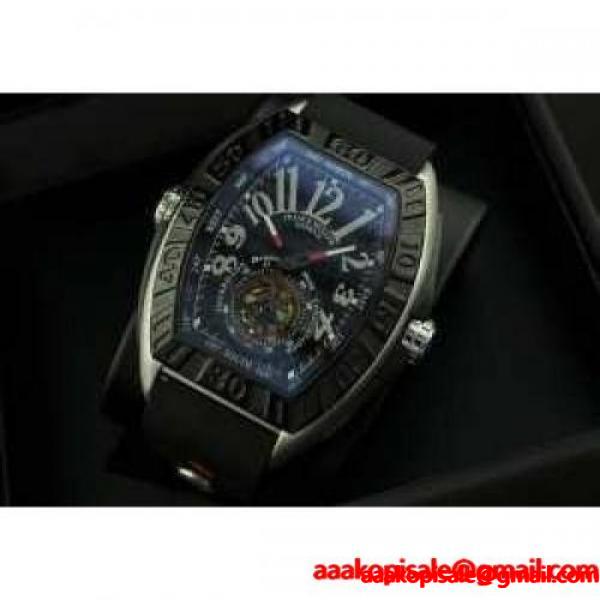 フランクミュラー メンズ腕時計 自動巻き 2針 ラバー ブラック_FRANCK MULLER フランクミュラー_ブランド コピー 激安(日本最大級)