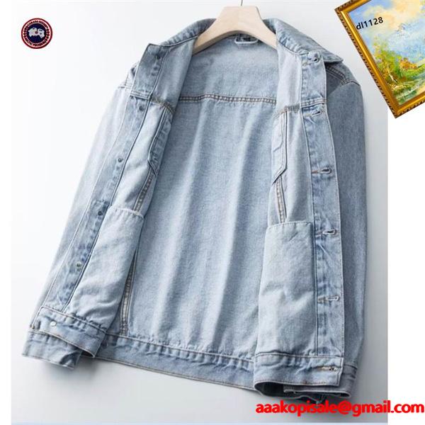 Canada Goose コピー デニムジャケット ブラックデニム 2025秋冬 ヴィンテージ風 カナダグース 