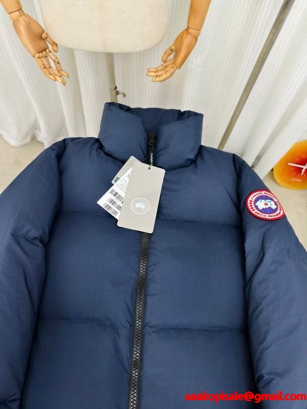 Canada Goose スーパーコピー ダウンジャケット ネイビー 2025秋冬 シンプルな カナダグース
