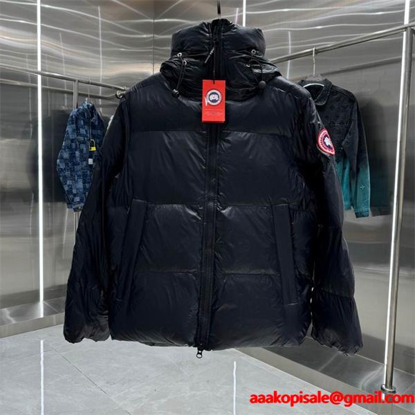 ブラック 2025秋冬 防寒性抜群 カナダグース Canada Goose 偽物 フードダウン 季節限定モデル