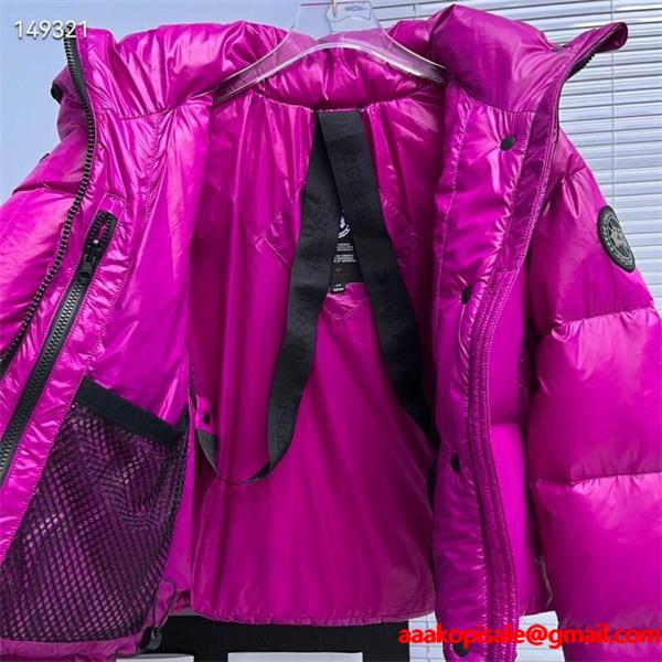 カナダグース Canada Goose 2025秋冬 ライトグレー 上品ショートダウンジャケット 偽物