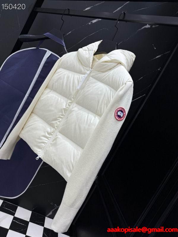 2025秋冬 ホワイト 柔美ニットダウンジャケット コピー カナダグース Canada Goose
