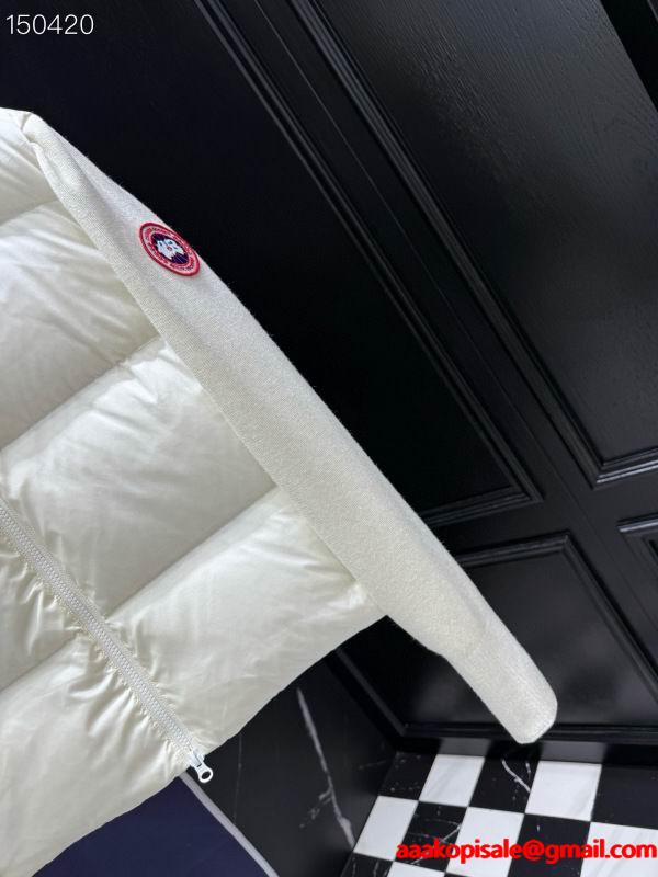 2025秋冬 ホワイト 柔美ニットダウンジャケット コピー カナダグース Canada Goose