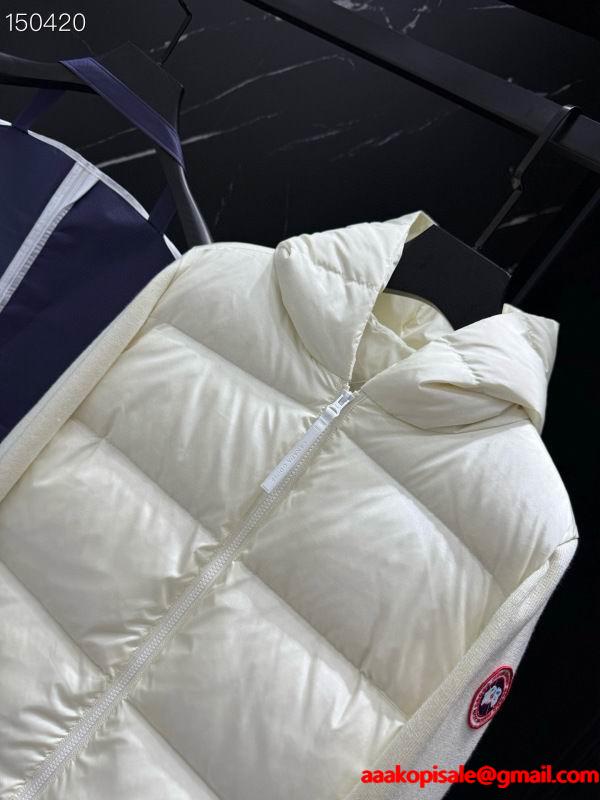 2025秋冬 ホワイト 柔美ニットダウンジャケット コピー カナダグース Canada Goose