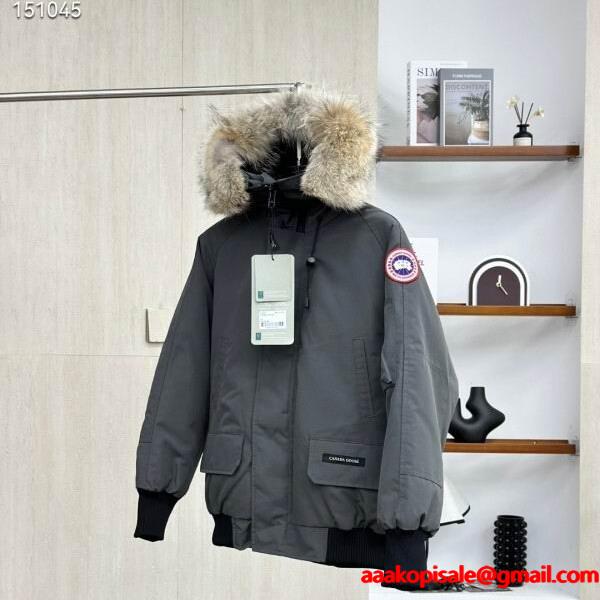 カナダグース Canada Goose オフホワイト 2025秋冬 エレガントファー ダウンジャケット コピー