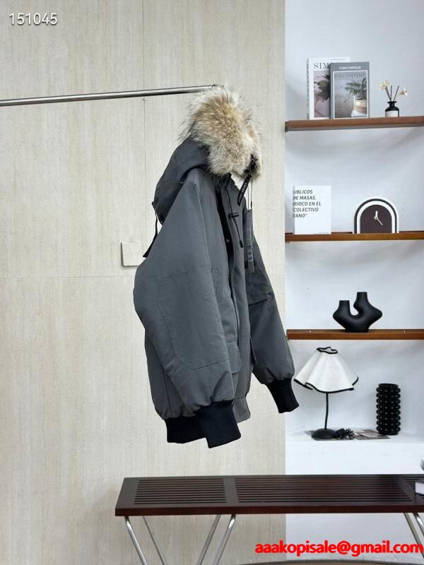 カナダグース Canada Goose オフホワイト 2025秋冬 エレガントファー ダウンジャケット コピー