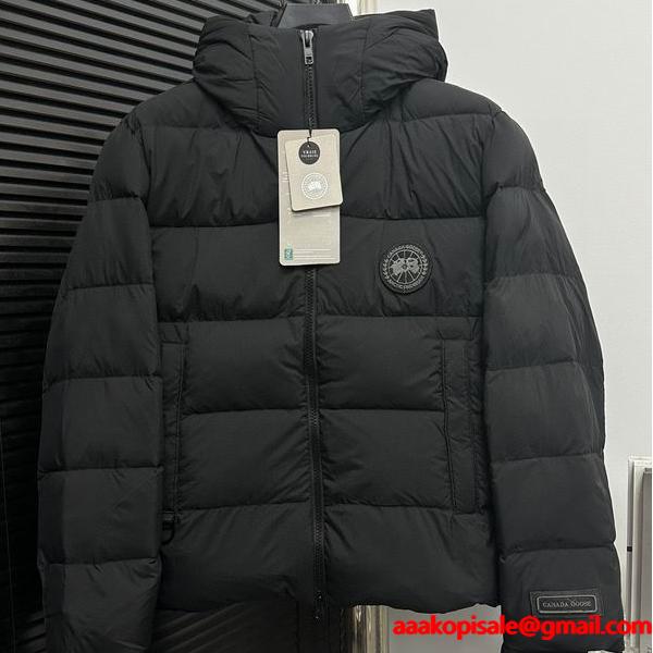 チョコビ カナダグース フードセパレート ショートダウン　　ブラック チョコビ カナダグース フードセパレート ショートダウン ブラック