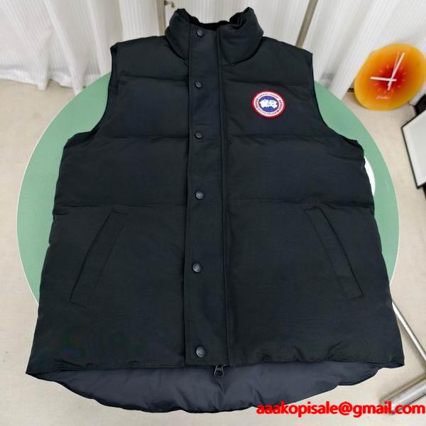 カナダグース Canada Goose 2025秋冬 ブラック ダウンベスト コピー 秋冬トレンドモデル