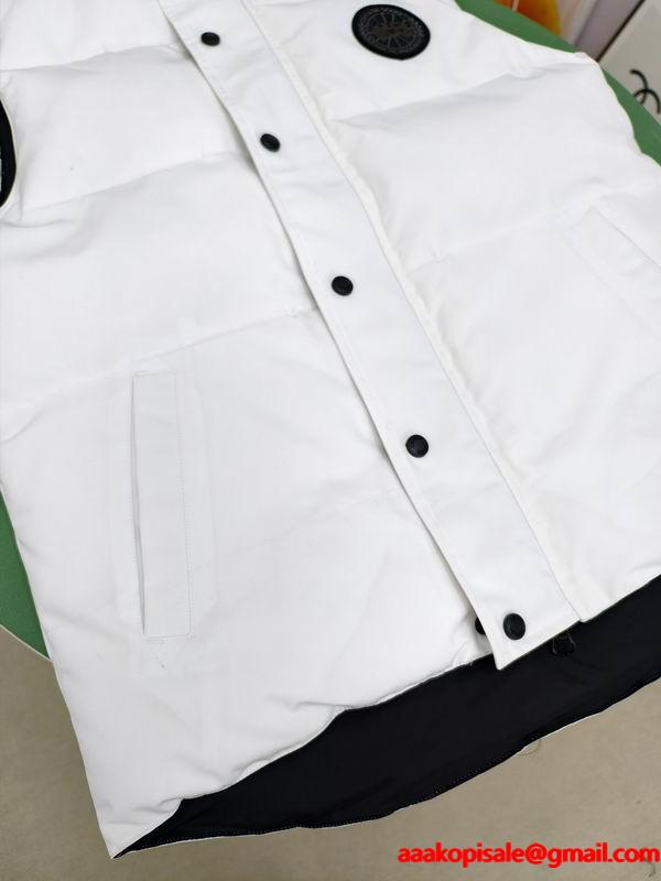 カナダグース Canada Goose 2025秋冬 ブラック ダウンベスト コピー 秋冬トレンドモデル