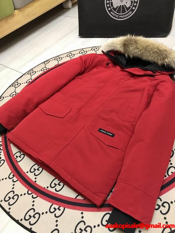 売れ筋おすすめモデル カナダグース Canada Goose 2025秋冬 レッド ダウンジャケット 偽物