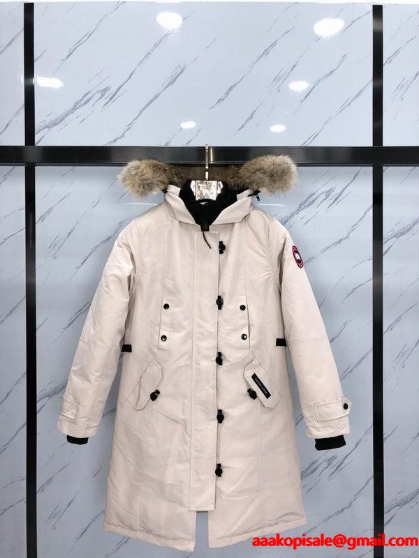 カナダグース Canada Goose 2025秋冬 ホワイト ロングダウンコート スーパーコピー 当店イチオシ