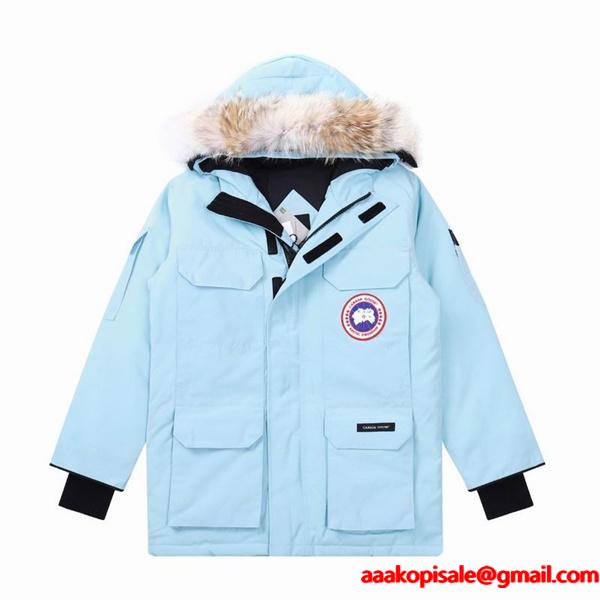 ミストブルー 2025秋冬 ボリュームファーダウンコート カナダグース Canada Goose コピー