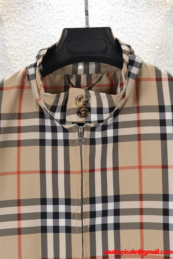 Burberry カーキ格子柄 秋冬注目 バーバリー スーパーコピー ジャケット シグネチャーデザイン