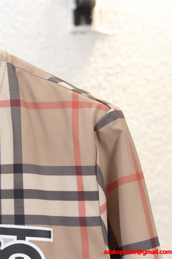 Burberry カーキ格子柄 秋冬注目 バーバリー コピー ブルマン ジャケット シグネチャーデザイン