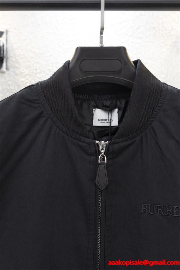 黒色格調 秋冬定番 バーバリー スーパーコピー ブルマン ジャケット シンプル上品 冬コーデ