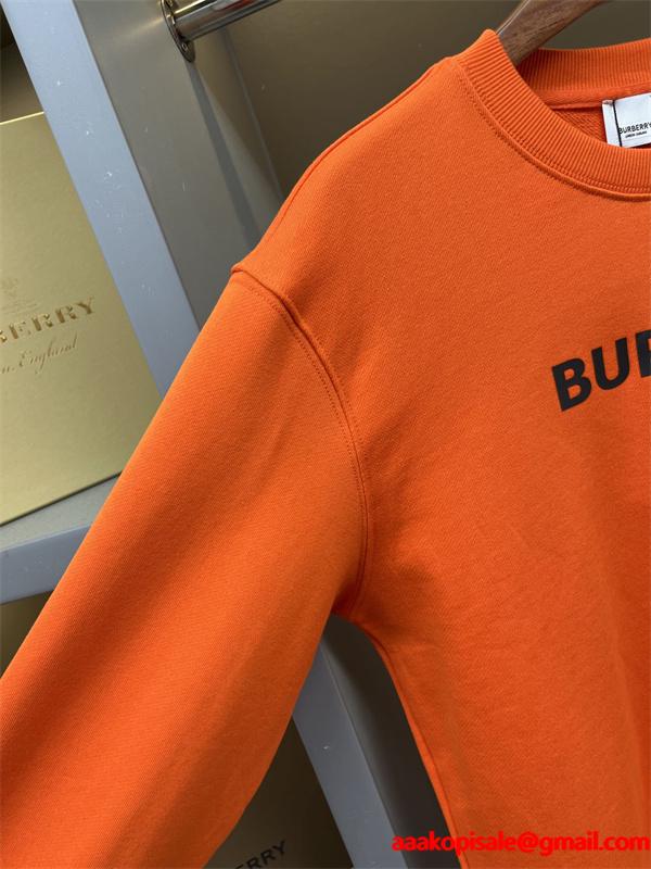 黒色白ロゴシンプルデザイン Burberry 秋冬定番愛用 バーバリー スーパーコピー パーカー 日常使い万能