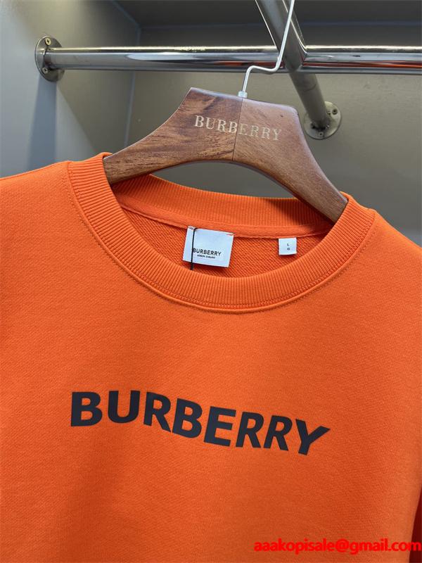 黒色白ロゴシンプルデザイン Burberry 秋冬定番愛用 バーバリー スーパーコピー パーカー 日常使い万能