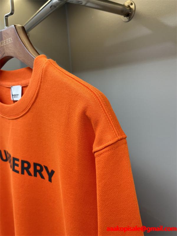 黒色白ロゴシンプルデザイン Burberry 秋冬定番愛用 バーバリー スーパーコピー パーカー 日常使い万能