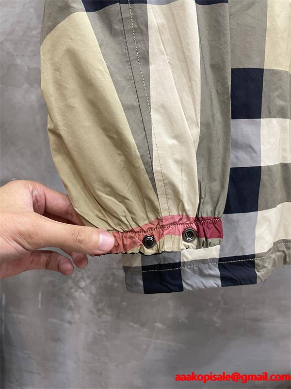 Burberry カーキ格子柄デザイン 秋冬特選ファッション バーバリー スーパーコピー パーカー シグネチャー定番